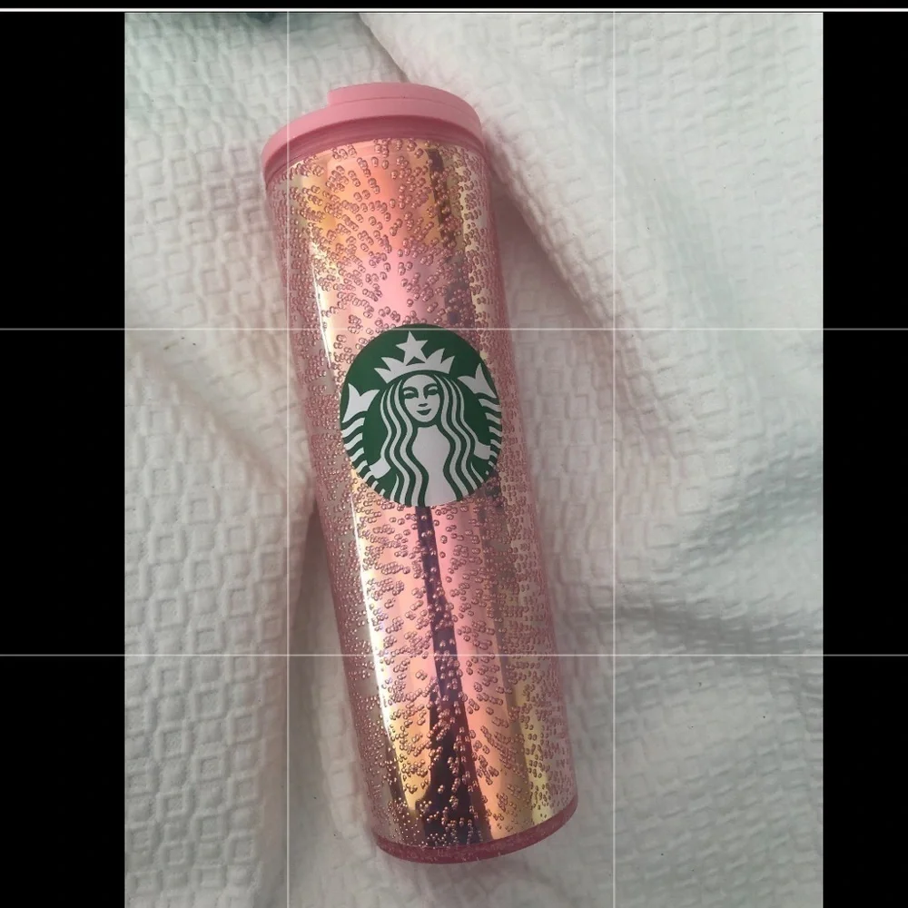 Starbucks Pink Bubbles Christmas Tumbler